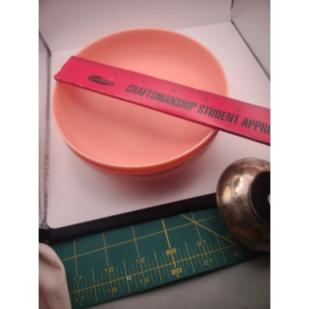 Set of 3 MCM 50's Melmac Bowls Salmon Color Harmony House One  9